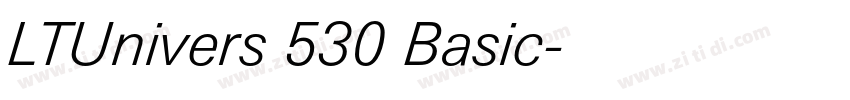 LTUnivers 530 Basic字体转换